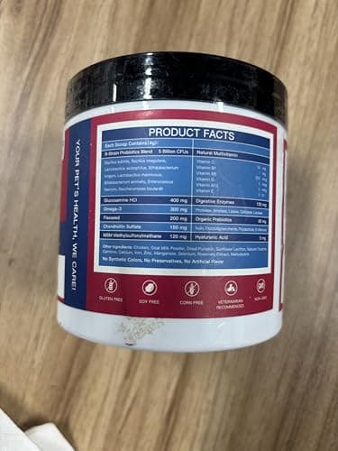 NATURE TARGET Dog Vitamins Powder, Probiotics & Digestive Enzymes for Gut Health, Glucosamine & Chondroitin & Omega 3, Complete Supplement for Homemade Dog Food, Joint & Skin & Immune Support - Image 2