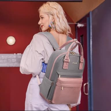 LOVEVOOK Backpack purse for Women, 14 Inch Laptop backpack Cute Waterproof Backpacks Stylish Travel Bags Vintage Daypacks for College Work - Image 2