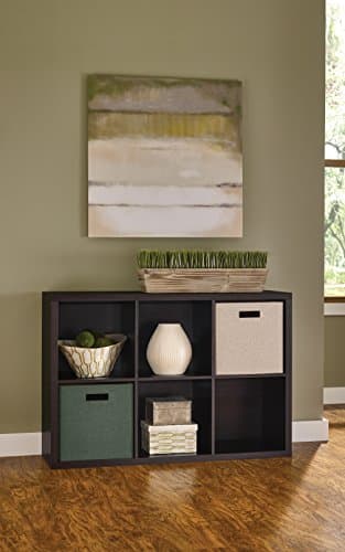 ClosetMaid 4109 Decorative 6-Cube Storage Organizer, Black Walnut - Image 2