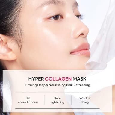 Mediheal Hyper Collagen Real Deep Mask 10pcs | Collagen Gel Mask for Multi-lifting Care | Achieves Bouncy Skin | Boosts Pore Elasticity | 30mins Quick Care - Image 2