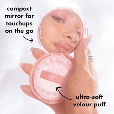 e.l.f. Halo Glow Powder Filter, Ultra-fine Finishing Powder, Smooths The Look of Pores & Fine Lines, Creates A Soft-Focus Glow, Vegan & Cruelty-Free, Tan Warm - Image 10