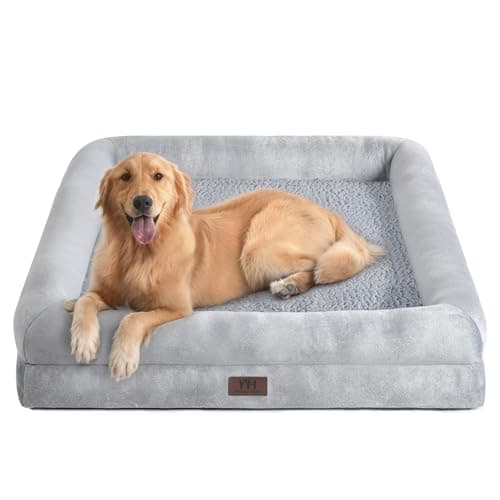 Medium Dog Bed Washable Dog Crate Beds for Medium Large Dogs Crate Waterproof Dogs Bed with Removable Pet Beds Mat Cover Anti-Slip Bottom Comfort Egg Foam - Image 1