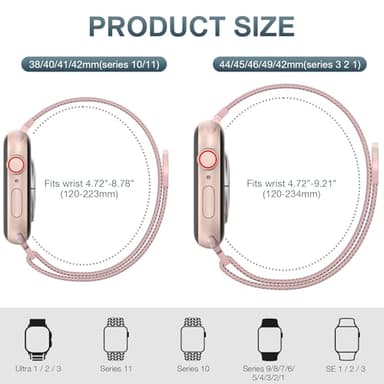 Original Stainless Steel Mesh Loop Compatible with Apple Watch 38mm 40mm 41mm 42mm 44mm 45mm 46mm 49mm Women Men, Magnetic Clasp Replacement for iWatch Bands Series 11 10 9 8 7 6 5 4 Ultra SE 3 2 1 - Image 2