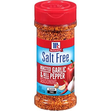 McCormick Salt Free Roasted Garlic & Bell Pepper Seasoning, 4.34 oz (Pack of 6) - Image 1