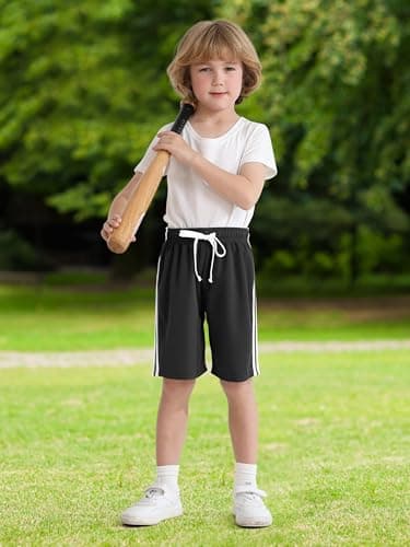 Resinta 5 Pack Toddler Boy Shorts Baby Boys Mesh Shorts Quick Dry Athletic Pull-On Clothes with Elastic Waist for Summer - Image 4