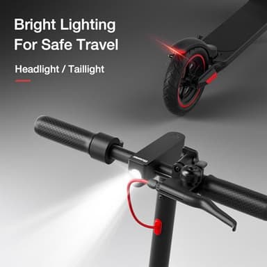 iScooter Electric Scooter for Adults & Teens, 500W Motor, Up to 15 Miles Range, 19 MPH Top Speed, Cruise Control, Dual Braking System, Foldable E-Scooter for Commuting & Campus Use - Image 5