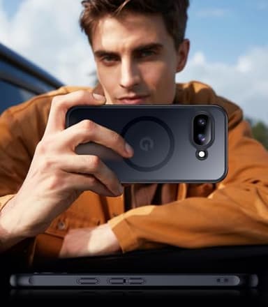 SPIDERCASE Magnetic for Google Pixel 9A Case, Military Grade Drop Protection Slim Translucent Matte Shockproof Anti-Fingerprint Phone Case for Pixel 9A, Black - Image 7