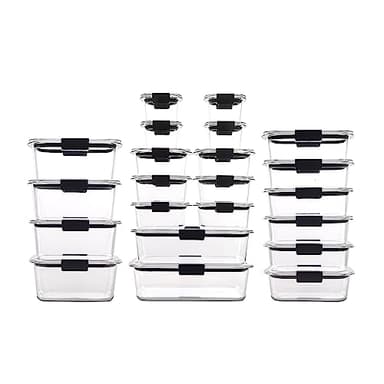 Rubbermaid Brilliance BPA Free 44-Piece Food Storage Containers Set Airtight Leak-Proof with Lids for Meal Prep Lunch and Leftovers - Image 2