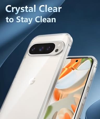 FNTCASE for Google Pixel-10-Pro XL Case: Clear Pixel 9 Pro XL Phone Cases with Screen Protector Slim Rugged Cell Cover Transparent Anti Yellowing Shockproof Protective (Clear) - Image 6