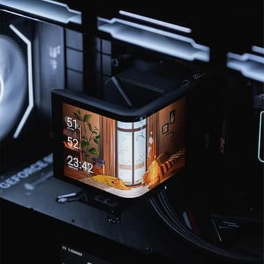 TRYX Panorama SE 360 ARGB 360mm AIO 6.5'' AMOLED Curved Screen Rotatable 3D Anamorphic Effect Customizable AIO Cooler 360mm Asetek Adela 280w TDP ARGB Fan Intel LGA 1851/1700/1200/115X AMD AM5/AM4 - Image 7