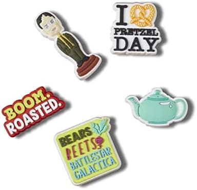 Crocs Unisex-Adult Jibbitz Office Shoe 5-Pack, Charms - Image 3