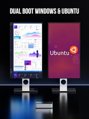 GMKtec Mini PC NAS, G9 N150 Dual Boot Linux Desktop Computer 12GB DDR5 64GB EMMC + 1TB M.2 SSD, 4*M.2 NVMe Slots, Dual NIC 2.5GbE, USB-C/USB 3.2 10Gbps, Network Attached Storage - Image 3