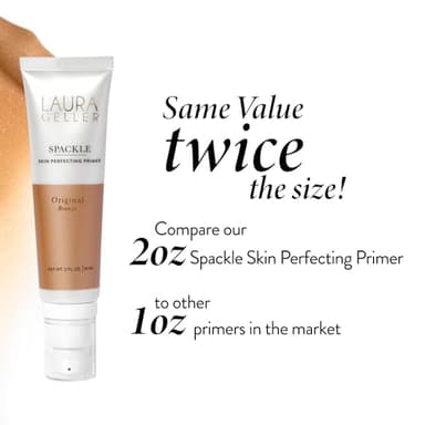 LAURA GELLER NEW YORK Spackle Primer - Bronze - Super-Size 2 Fl Oz - Hyaluronic Acid Makeup Primer for Mature Skin - Image 9