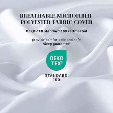DOWNCOOL Comforters Queen Size, Duvet Insert, White All Season Duvet, Lightweight Quilt, Down Alternative Hotel Comforter with Corner Tabs (White, Queen 88x92 Inches) - Image 2