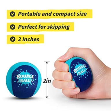 Bambilo Water Skipping Ball | 2-Pack Bounce Balls | Water Bouncing Beach Balls & Grip Ball | Pool Toys for Kids Age 5-8-12 | Great Summer Water Toy for Beach Swimming Pool River Lake - Image 5