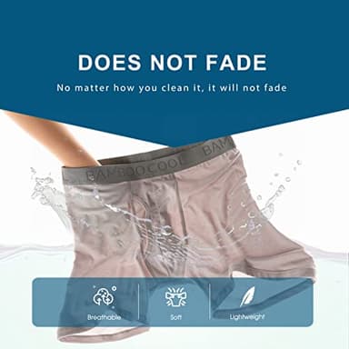 BAMBOO COOL Men's Underwear Boxer Briefs Soft Breathable Performance Underwear for Men 4 Pack (XXL) - Image 4