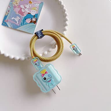 Cute DIY Cable Protector, Compatible for iPhone 20W USB-C Power Adapter and Lightning Cable - Image 4
