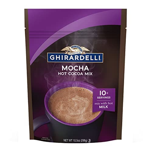 GHIRARDELLI Mocha Hot Cocoa Mix, 10.5 OZ (6 Bags) - Image 1