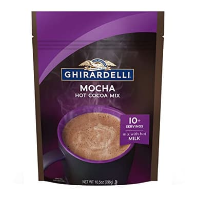 GHIRARDELLI Mocha Hot Cocoa Mix, 10.5 OZ (6 Bags) - Image 1