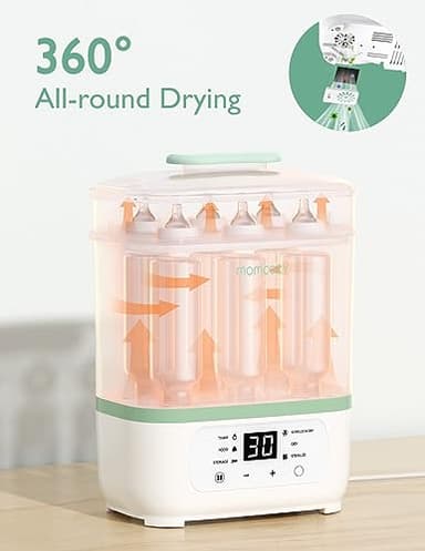 Momcozy Bottle Sterilizer and Dryer, 8-in-1 Electric Steam Baby Bottle Sterilizer for Baby Bottles, Baby stuffs & Breast Pump Accessories - Image 3