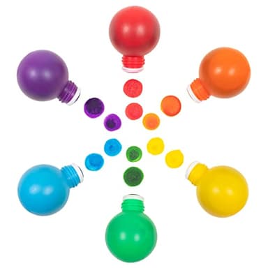 READY 2 LEARN Doodle Dabbers Dot Markers - Set of 6 Washable Colors - Non Toxic - Unique Toddler Grip - Markers for Kids - Image 1