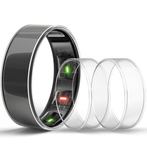 sylacor Ring Cover Compatible with Oura Ring Gen 4/Oura Gen 3, Durable Scratch-Resistant TPU Protecter for Women Men for Gym and Working Out (Clear+Clear+Clear, Size 9) - Image 1
