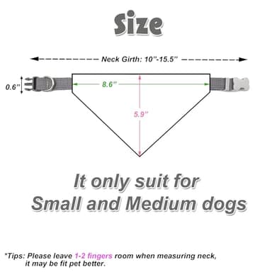 Dog Bandana Collars with D-Ring Removable,Pet Bandana Scarf with Quickly Release Buckle Adjustable for Cats Puppy Kittens Small Dogs_Colorful Bone - Image 4