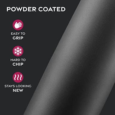 FineDine 25 Oz Insulated Water Bottle with Straw - Triple Walled Stainless Steel Metal Bottle W/ 3 Leak Proof Lids - For Travel, School, Sports, Gym/Men, Women & Kids - Inky Raven Black - Image 7