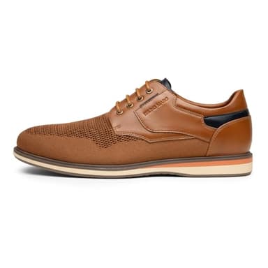 Bruno Marc Men's Mesh Casual Dress Shoes Breathable Oxfords Sneakers,Size 11,Brown,SBOX2409M - Image 2