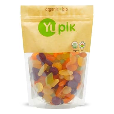 Yupik Organic Veggie Wine Gums, Gelatin-Free, 1.1 lb (17.6 oz), Gluten-Free, Vegan, Non-GMO, Natural Colors & Flavors, Made from Fruit Juice, Sweet Candy, Delicious Snack, Ideal for Gifting, Holidays - Image 1