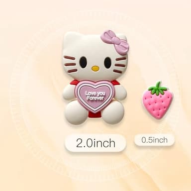 Cute Charms for Croc Clog Shoes Decoration, Charms Accessories for Shoe (White) - Image 2