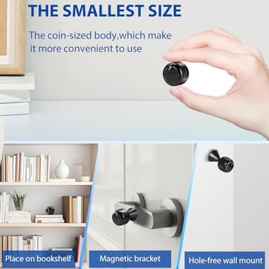 DTBIO Mini Camera,Wireless Indoor Camera for Home Security,1080P HD Small Cameras WiFi Nanny Cam with 90 Days Standby Battery Life,Auto Night Vision,AI Human Detection,Cloud & SD Storage, App Control - Image 2