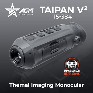 AGM Global Vision Taipan V2 15-384 Thermal Imaging Monocular 20mK, 12 Micron Heat Vision monocular, 384x288 (50 Hz) ir monocular for Hunting. Waterproof IP67 Thermal monocular 16GB Memory, Wi-Fi - Image 2