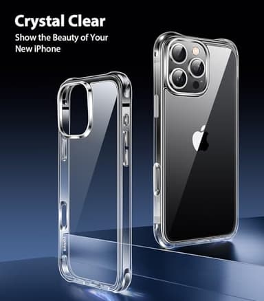 Mkeke for iPhone 16 Pro Max Case Clear [Not-Yellowing] [Military-Grade Drop Protection] Shockproof Protective Clear iPhone 16 Pro Max Case Phone Bumper case for Apple 6.9 inch 2024 - Image 3