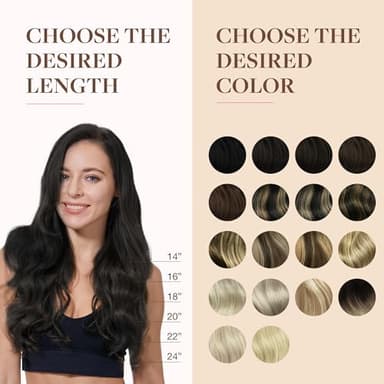 GOO GOO Clip in Hair Extensions Real Human Hair, Remy Human Hair Extensions Clip ins for Women, Natural Human Hair, 24inch 160g 7Pcs, 1 Jet black - Image 7