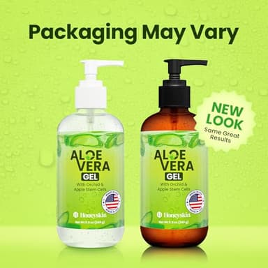 Honeyskin Soothing Aloe Vera Gel Made in the USA with Natural Ingredients - Give Yourself Relief From Sunburn and Dry Skin During the Hot Summer Days (8 Fl Oz) - Image 6