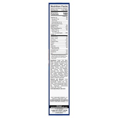 Post Honey Maid S'mores Breakfast Cereal, Sweetened Corn and Wheat Cereal, Breakfast Snacks 12.25 oz - Image 6