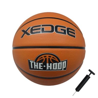 XEDGE Basketball 29.5” Size 7 Indoor Outdoor Rubber Basketball Set (Orange, Size 7(29.5")) - Image 1