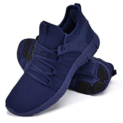 INZCOU Running Shoes Lightweight Tennis Shoes Non Slip Gym Workout Shoes Breathable Mesh Walking Sneakers 5.5women / 4.5men - Image 1
