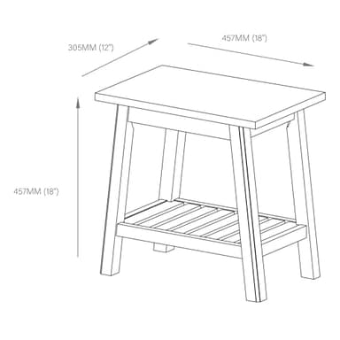 Alaterre Furniture Dorset Bench Stool with Storage – Multi-Functional and Space-Saving Wooden Seat with Bottom Shelf for Bathroom, Entryway, Bedroom, or Kitchen Seating & Organization - Image 3