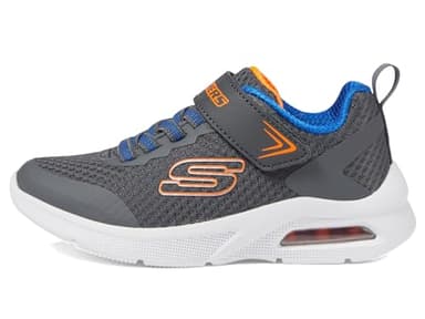 Skechers Boy's Microspec Max-Vaptix Sneaker, Charcoal/Blue, 11.5 Little Kid - Image 5