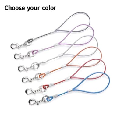 Mi Metty Short Dog Leash - Heavy Duty-12”/24”Short Chew Proof Dog Lead for Training Control- Training Pet Leashes for Teething Puppies Small Medium and Large Dogs - Image 6