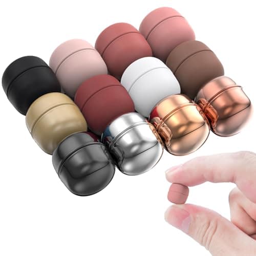 Evnlo 12 Pairs Strong Hijab Magnets Pinless Hijab Pins for Women, Multi Use Magnetic Pins for Scarf Shirts Dress and Clothes - Image 1