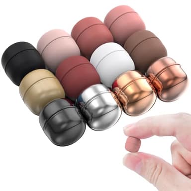 Evnlo 12 Pairs Strong Hijab Magnets Pinless Hijab Pins for Women, Multi Use Magnetic Pins for Scarf Shirts Dress and Clothes - Image 1