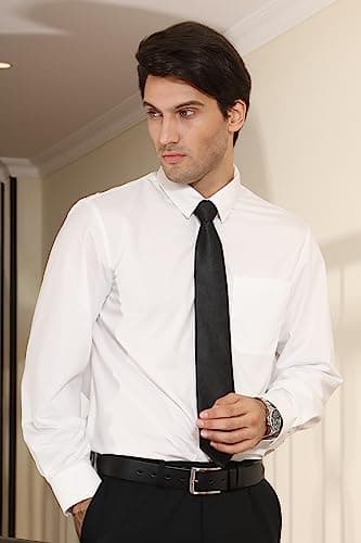 HISDERN Paisley Black Tie Handkerchief Woven Classic Men's Necktie Pocket Square Set Business Formal Wedding Party - Image 8