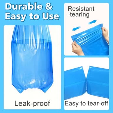 SOHBCLE Refills Compatible with Genie Easy Roll Signature Diaper Pail and Platinum Diaper Pail, Upgraded 90 Bags Hold up to 4200 Newborn Diapers, Extra Thickness Powerful Odor Control, Plant Scented - Image 2
