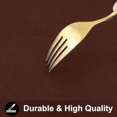 Smiry Rectangle Table Cloth 60x140 Inch, Waterproof Wipeable Vinyl Tablecloths Protector, Oil Spill Proof Plastic Table Cover for Dining, Picnic, Camping, Outdoor, Coffee - Image 5