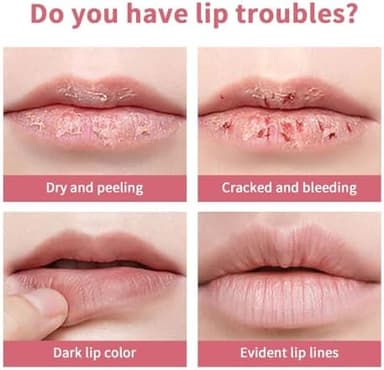 2PCS Honey Lipstick Tinted Lip Balm - Sheer Hydrating Lipstick for All Skin Tones - Moisturizing Lip Color, Nourishing Lip Balm with a Hint of Natural Black Cherry Tint (Black & Pink - Image 9