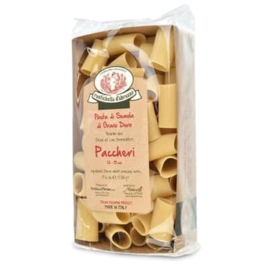 Rustichella d'Abruzzo Paccheri Pasta - 500g Classic Durum Wheat Large Tube Pasta - Perfect for Hearty Sauces - Cooks in 13-15 Minutes - Authentic Italian Flavor - Image 1