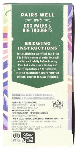 Whole Foods Market, Tea Green Jasmine Organic, 20 Count - Image 4
